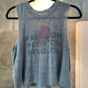 PELOTON Spiritual Gangster vintage rose crop tank Sz Small